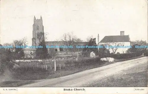 R187038 C.E. Gowing. Stoke Church. Nayland. 1919