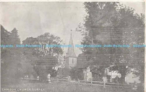 R189075 Chaldon Church. Surrey. A. H. S. Chaldon Serie
