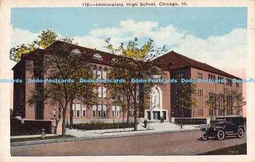 R190503 116. Immaculata High School. Chicago. Ill. Made in USA