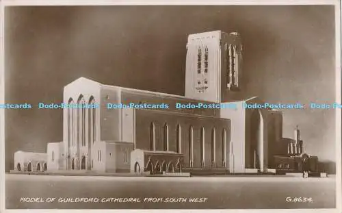 R189163 Modell der Guildford Cathedral aus Südwesten. Nr. G.8634. RP