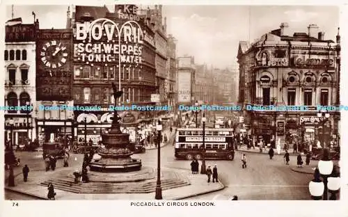 R187193 Piccadilly Circus London. P.H. Boreham. RP