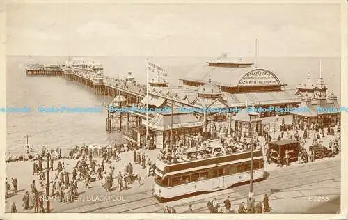R188161 North Pier. Blackpool. Valentinstag. Fototyp. Nr K.2289. 1956