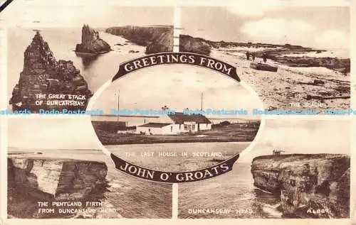 R188178 Grüße von John o Groats. Mehrfachansicht. Valentinstag. 1960