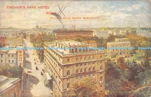 R189267 Fischers Park Hotel. Roma. Palazzo Della Regina Margherita. 1923