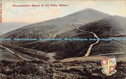 R187287 Worcestershire Leuchtfeuer und Hügelwege. Malvern. Serie Tilleys. 1910