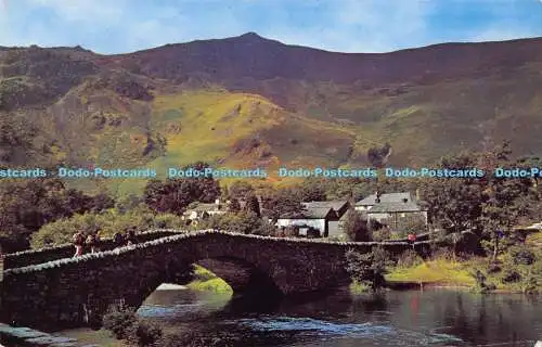 R188240 Die Brücke. Grange. Borrowdale. Postkarte