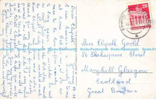 R189439 Soest. Groser Teich mit Wiesenkirche. Cramers Kunstanstalt K.G. 1950