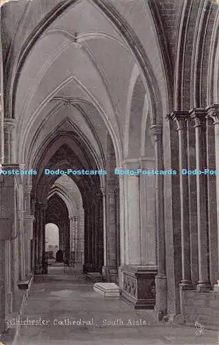 R189479 Chichester Cathedral. Südgang. stecken. Silberette. 1896. 1909