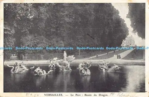 R189585 Versailles. Le Parc. Bassin du Dragon. 1904. P. Schneider