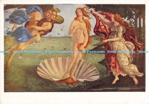 R191060 Berühmte Gemälde. Die Geburt der Venus. Sandro Botticelli. Uffizien Galerie.