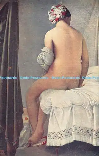 R188572 1209. J. Ingres 1780 1867. Der Badende. Musee du Louvre. Postkarte