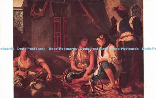 R188607 5249. F.V.E. Delacroix. 1798 1863. Frauen aus Algier in ihrem Zuhause. Mus