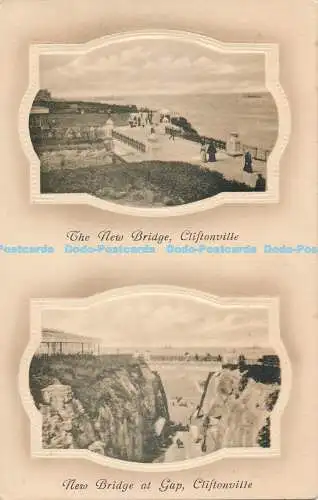 R189721 Die neue Brücke und die neue Brücke bei Gap. Cliftonville. Victoria
