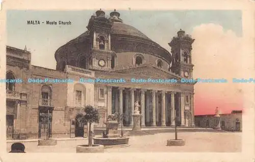 R191238 Malta. Musta Kirche. Giuseppe Grech Mifsud