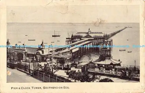 R189827 Pier und Uhrturm. Southend on Sea