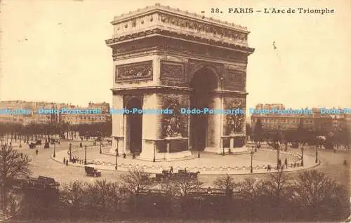 R189859 Paris. LArc de Triomphe. A. B. Paris