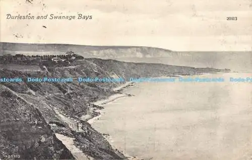 R189891 Durleston und Swanage Bays. 20413. Valentinstag. 1909