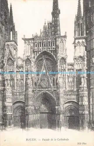 R191371 Rouen. Fassade de la Kathedrale. ND. Foto