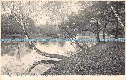 R191373 19. Paris. Bois de Boulogne. Le Petit Lac. C. Jeangette