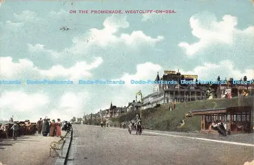 R191432 Auf der Promenade. Westcliff on Sea. 1908