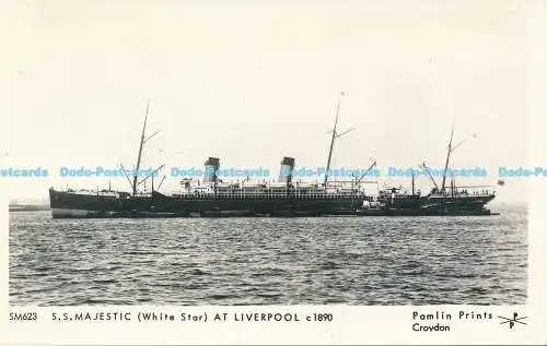 R191446 S.S. Majestic in Liverpool. Pamlin Prints