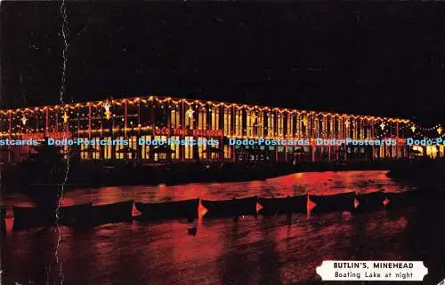 R191448 Butlins Minehead. See fahren bei Nacht. Harvey Barton. 1963