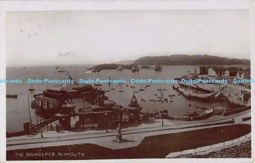 R190043 The Sounds and Pier. Plymouth. 1908