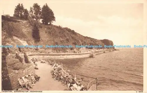 R190049 Paignton. Goodrington Promenade. Photochrom