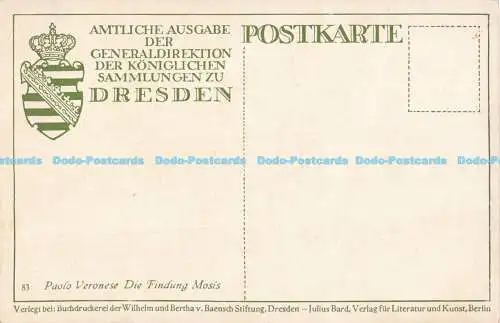 R191515 Amtliche Ausgabe der Generaldirektion der Königlichen Sammlungen zu Dres