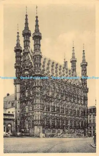 R191574 Schokolade. Martougin. Louvain. Hotel de Ville. Stadhuis