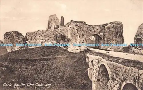 R191630 Corfe Castle. Das Gateway. Serie Friths. Nr. 9640