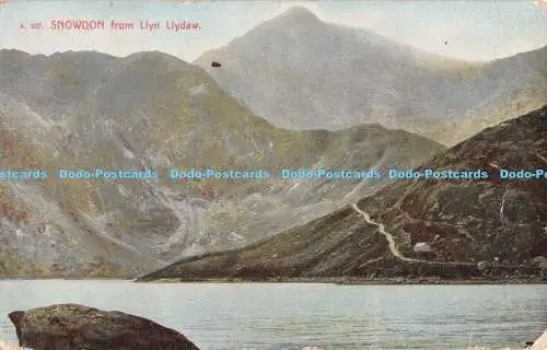 R190208 Snowdon von Llyn Llydaw. Pictorchrom. Das Bildbriefpapier. 1913