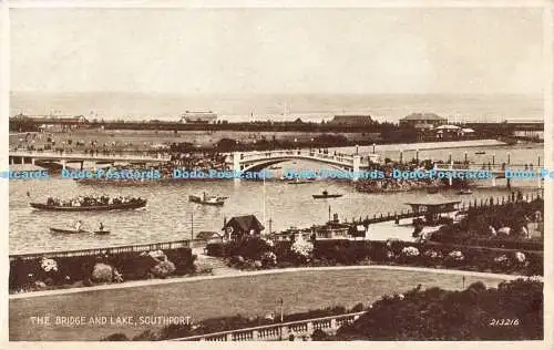 R191716 Die Brücke und der See. Southport. Valentinstag. Foto Braun