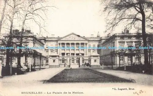 R190324 Bruxelles. Le Palais de la Nation. L. Lagaert