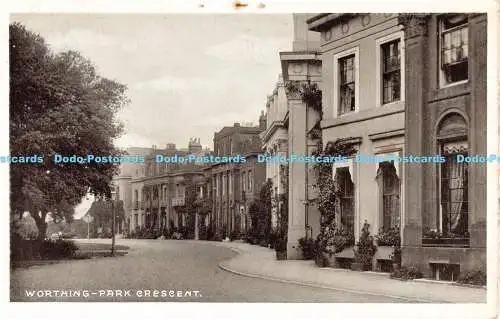 R191786 Worthing. Park Crescent. Half Penny Paket Postkarte. Sargeant Bros