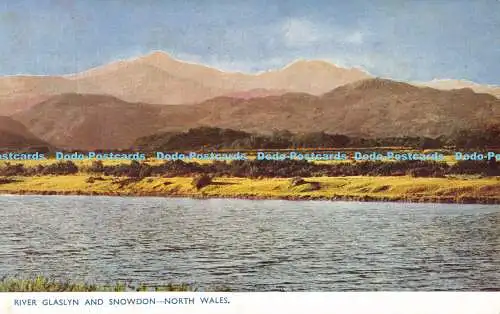 R190381 River Glaslyn und Snowdon. Nordwales. Photochrom