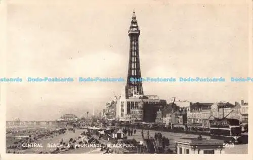 R190427 Central Beach and Promenade. Blackpool. 5018. Regent Fine Art