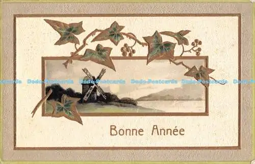 R191847 Bonne Annee. Grußkarte. A O L Depose Ser. 580