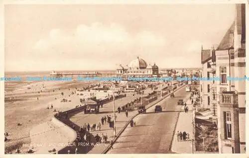 R190466 Promenade und Pavillon von W. Rhyl. Valentinstag. Velvette Gravure
