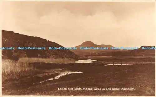 R191946 Lakes and Model y Gest. Nahe Black Rock. Criccieth. Britische Manufaktur.