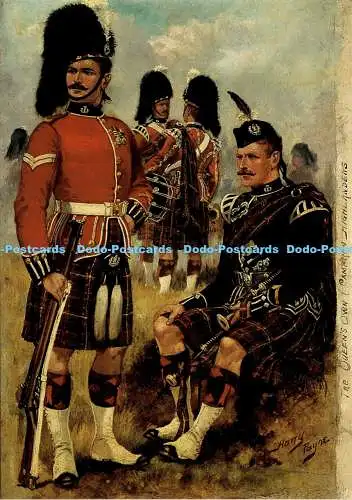 X000029 The Queen Own Cameron Highlanders. Pompadour Gallery. Set 17. Nr. 5. Har