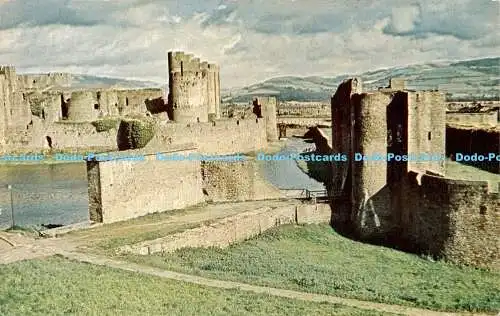 X000191 Caerphilly Castle. Valentinstag. Valchrome