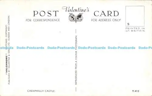 X000191 Caerphilly Castle. Valentinstag. Valchrome