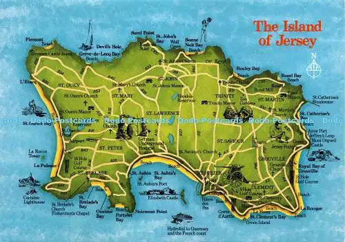 X000198 Die Insel Jersey. Jarrold