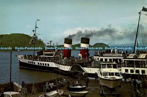 X000225 Loch Fyne. The P. S. Waverley at Tarbert. Whiteholme. Hagel Caledonia Pro