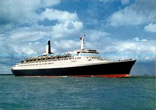 X000227 The New Cunard Queen Elizabeth 2. J. Arthur Dixon. Cunard Line Limited.