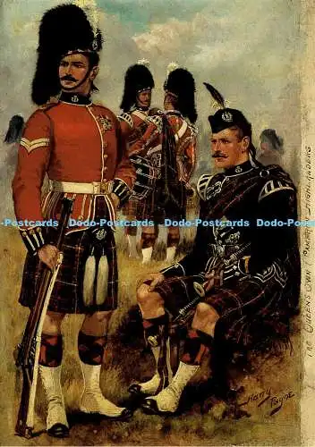 X000247 The Queen Own Cameron Highlanders. Pompadour Gallery. Set 17. Nr. 5. Har