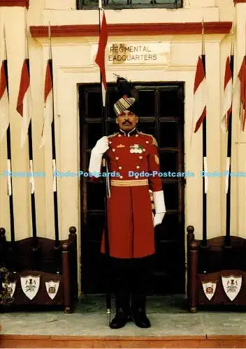 X000251 The President Bodyguard of India. Daffadar Baljar Singh. Regimentskopf