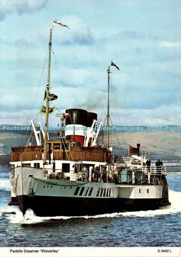 X000300 Raddampfer Waverley. E. T. W. Dennis. Photocolour