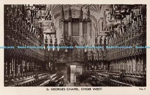 R687303 St. Georges Chapel. Chor West. J. Pickett. RP